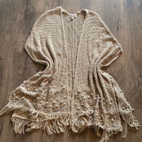 Fringed sleeveless Cardigan - Picture 10 of 11